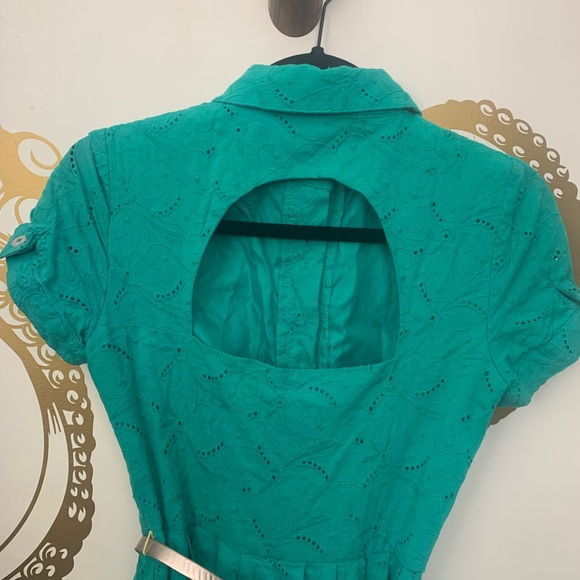 London Times Green Retro Dress - Picture 5 of 5